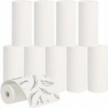 White self-adhesive thermal sticker paper rolls, 57 mm wide