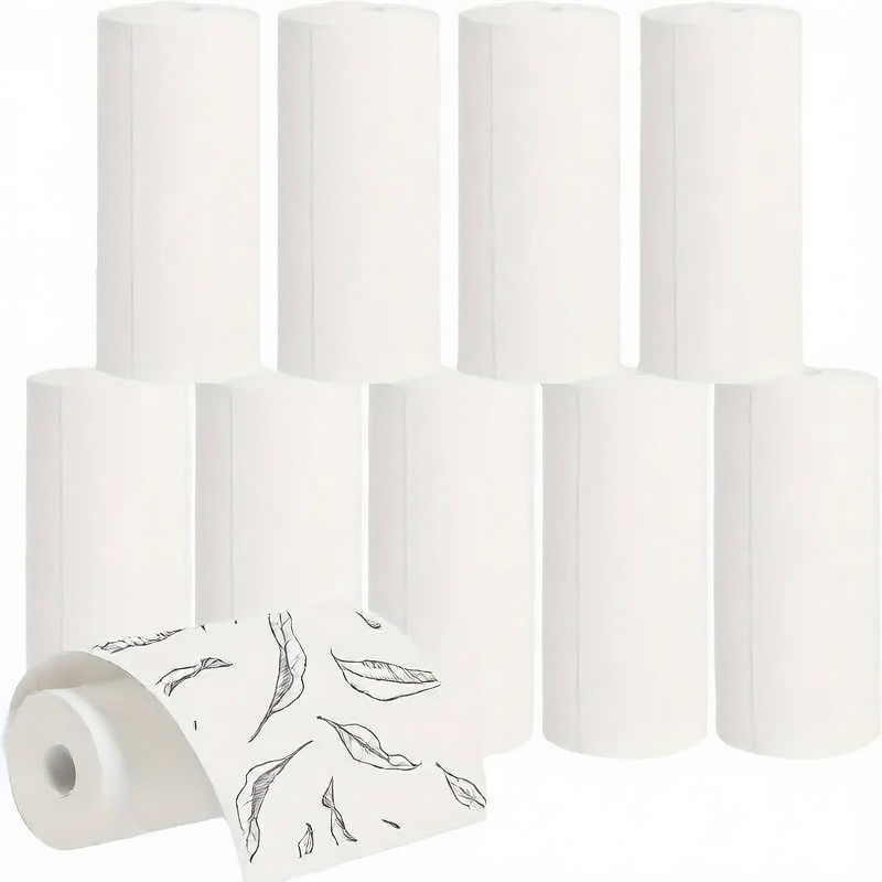 White self-adhesive thermal sticker paper rolls, 57 mm wide